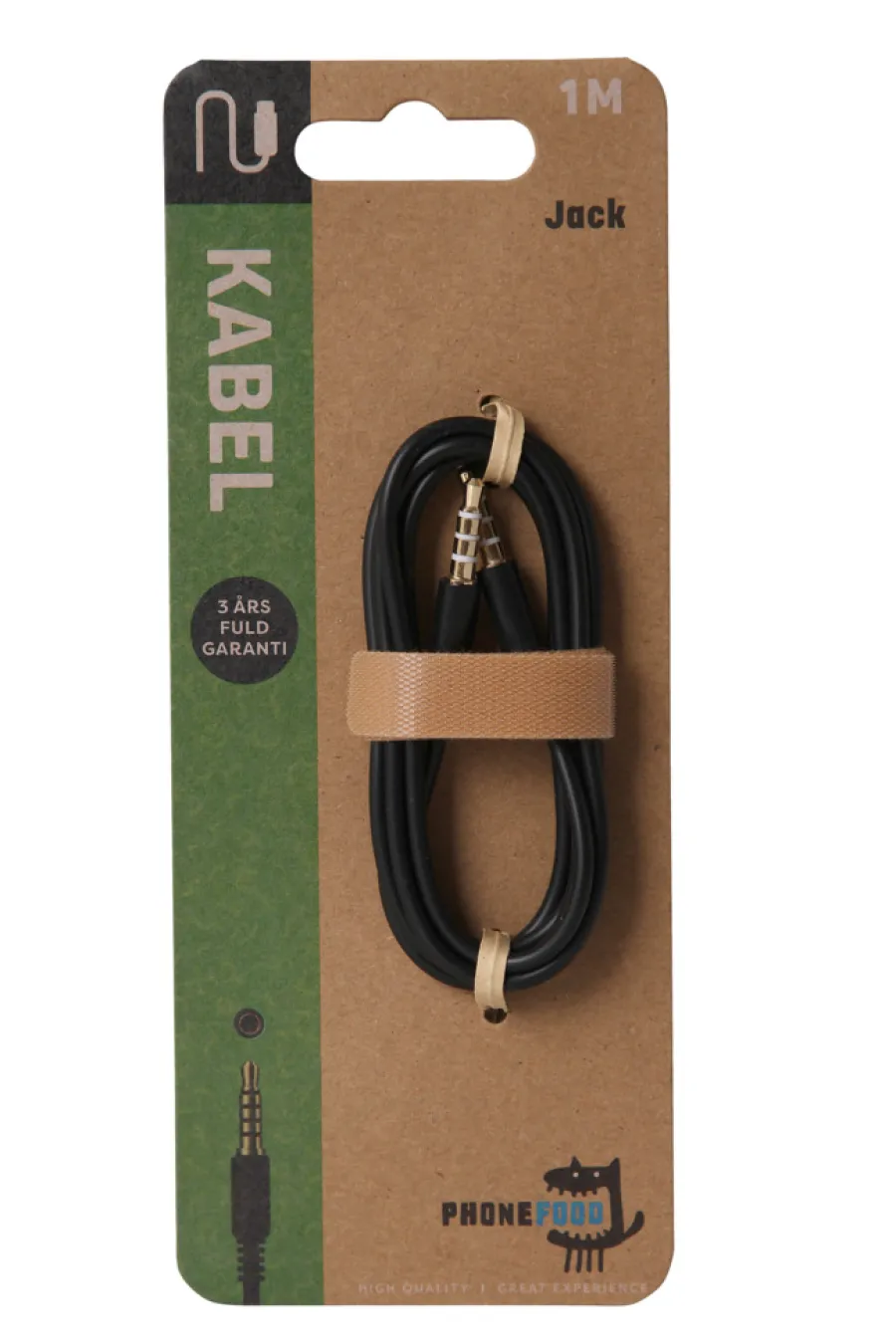 PhoneFood Kabler & Adaptere|Mini jack til mini jack kabel – 1 meter