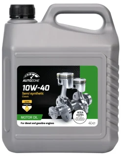 AutoZone® Motorolie & Sprinklervæske|Motorolie semisyntetisk 10W/40 4 liter -