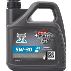 Basta Motorolie & Sprinklervæske|Motorolie 5W-30 A5 MAX fuldsyntetisk - 4 liter