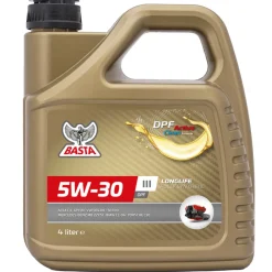 Basta Motorolie & Sprinklervæske|Motorolie 5W-30 fuldsyntetisk - 4 liter