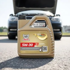 Basta Motorolie & Sprinklervæske|Motorolie 5W-30 fuldsyntetisk - 4 liter