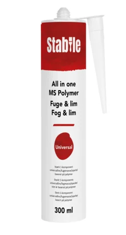 Stabile® Montagelim|MS fuge all in one hvid 300 ml -
