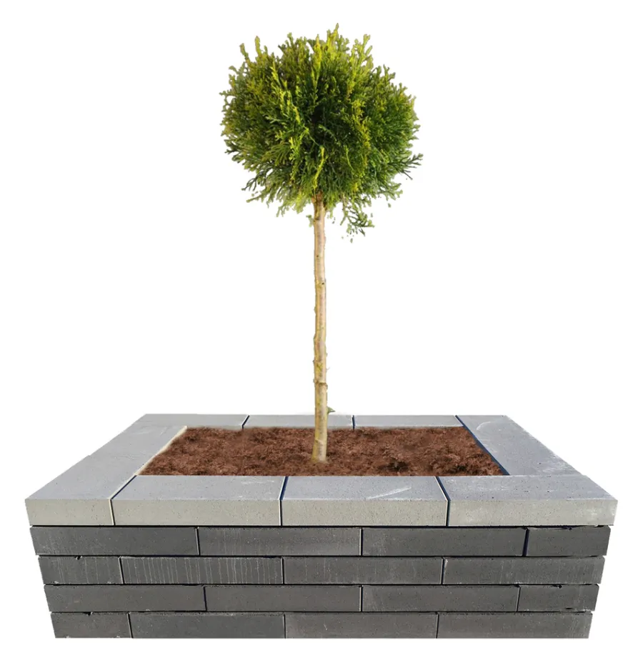 Betongruppen RBR Læ- & Støttemure|Murblok Nordic Wall grå 60 x 30 x 12 cm