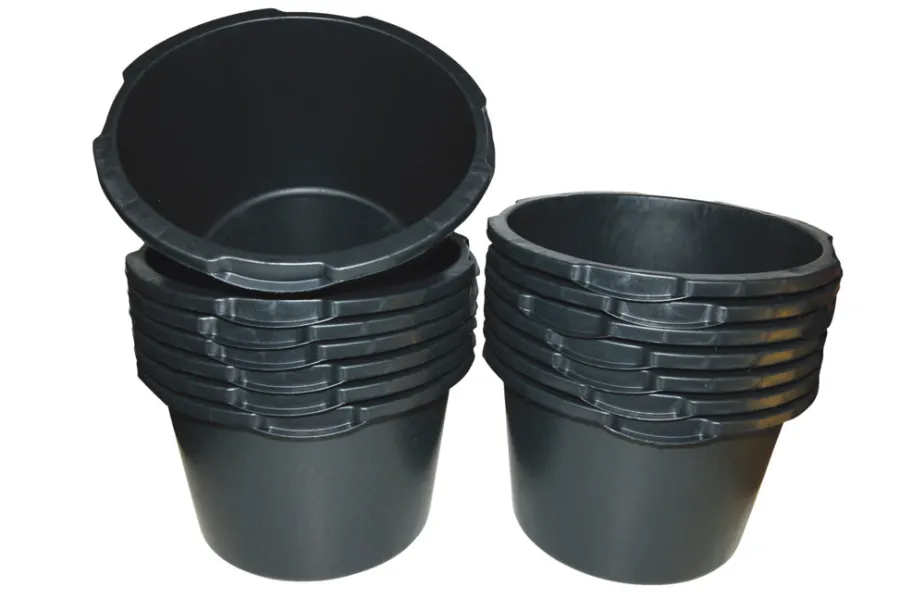 Murerbaljer|Murerbalje rund 90 liter Sort