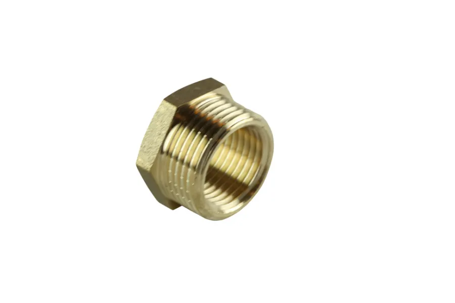 Messing|Nippelmuffe messing 3/4" x 1/2"
