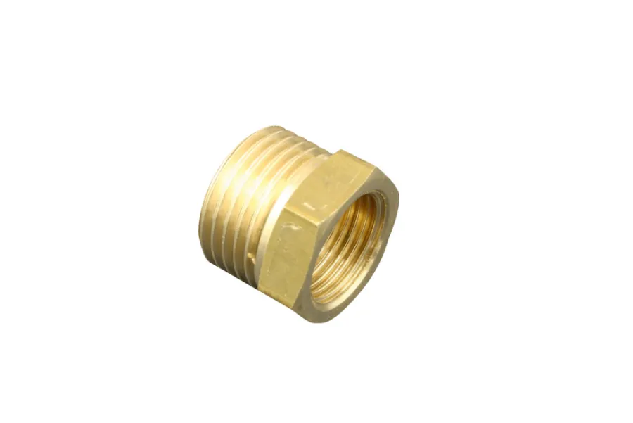 Messing|Nippelmuffe messing 1/2" x 3/8"