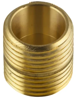 Messing|Nippelrør sammenskåret messing 1/2"