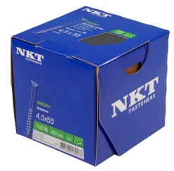 NKT Fasteners Skruer|DECK+ Outdoor terrasseskrue 4,5 x 55mm 250 stk.