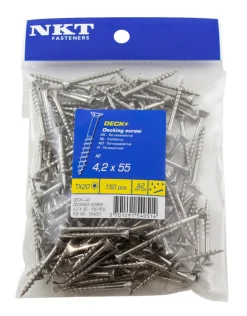 NKT Fasteners Skruer|DECK+ terrasseskrue 4,2 x 55 mm 150 stk.