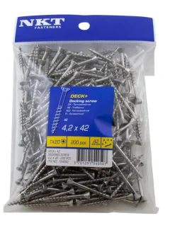 NKT Fasteners Skruer|DECK+ terrasseskrue 4,2 x 42 mm 200 stk.