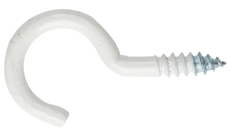 NKT Fasteners Skruer|skruekrog hvid 4,5 x 50 mm 2 stk.