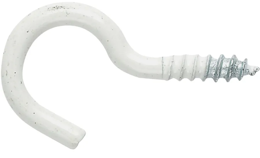 NKT Fasteners Skruer|skruekrog 3,5 x 50 mm hvid 4 stk.