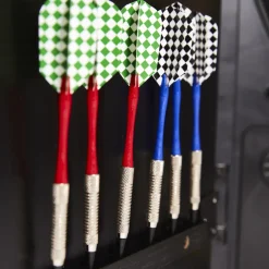 Nordic Games Spil & Underholdning|elektronisk dartskive i dartskab sort