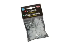 Rodena Akrylplader|Nylonvridere med skruer, 25 stk.