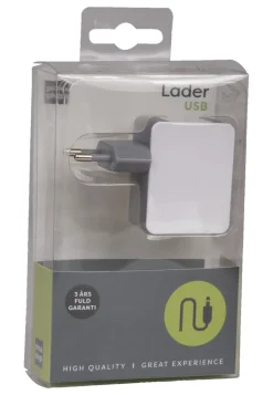 PhoneFood Kabler & Adaptere|Oplader med 2 USB porte