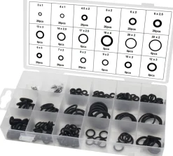 Vvs-Artikler|O-ringe gummi imentsæske 200 stk. Sort