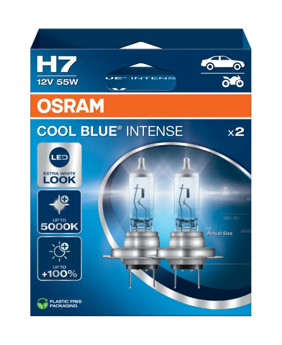 Osram Autopærer|autopære H7 Cool Blue Intense - 2 stk.