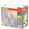 Osram Led-Pærer|LED Base standardpære E27 4 W 2-pk.