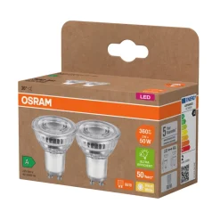 Osram Led-Pærer|LED PAR16 spotpære GU10 2 W 2-pk.