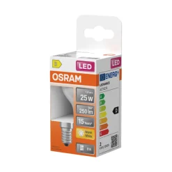 Osram Led-Pærer|LED Star Classic mat kronepære E14 2,5 W