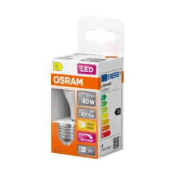 Osram Led-Pærer|LED Star Classic mat kronepære dæmpbar E27 4,8 W