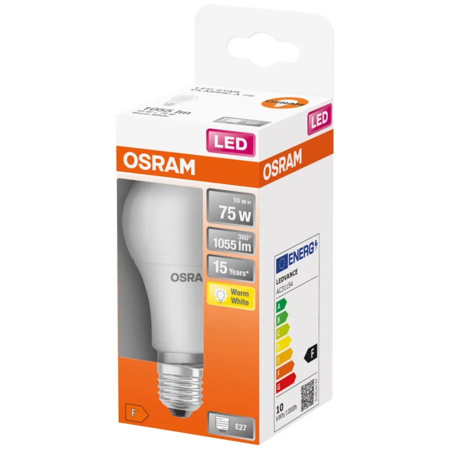 Osram Led-Pærer|LED Star Classic standardpære E27 10 W