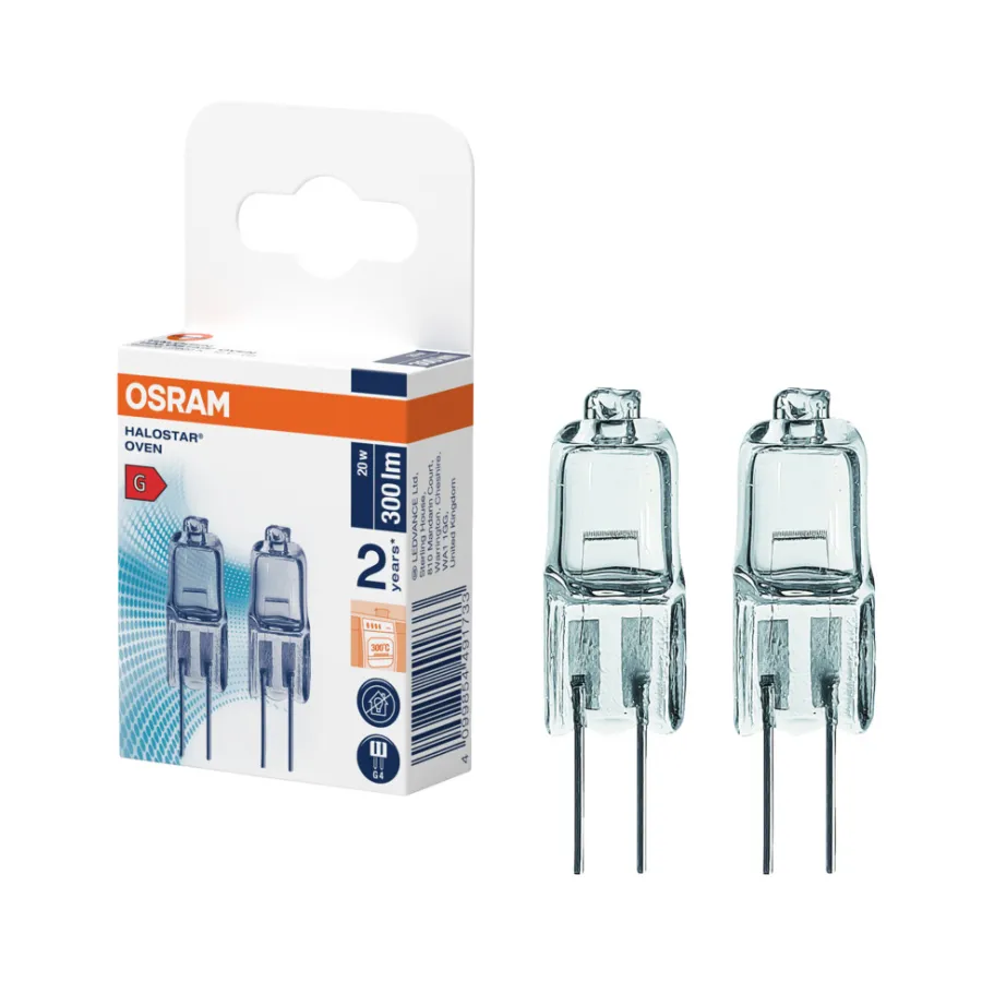 Osram Glødepærer|ovnpære G4 20 W 2-pk.
