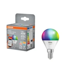 Osram Led-Pærer|Smart Pærer|SMART+ RGB+TW kronepære E14 4,9 W
