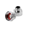 Vvs-Artikler|Overgangssæt 1/2" x 3/8" krom