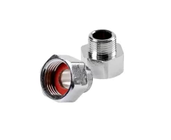 Vvs-Artikler|Overgangssæt 1/2" x 3/8" krom