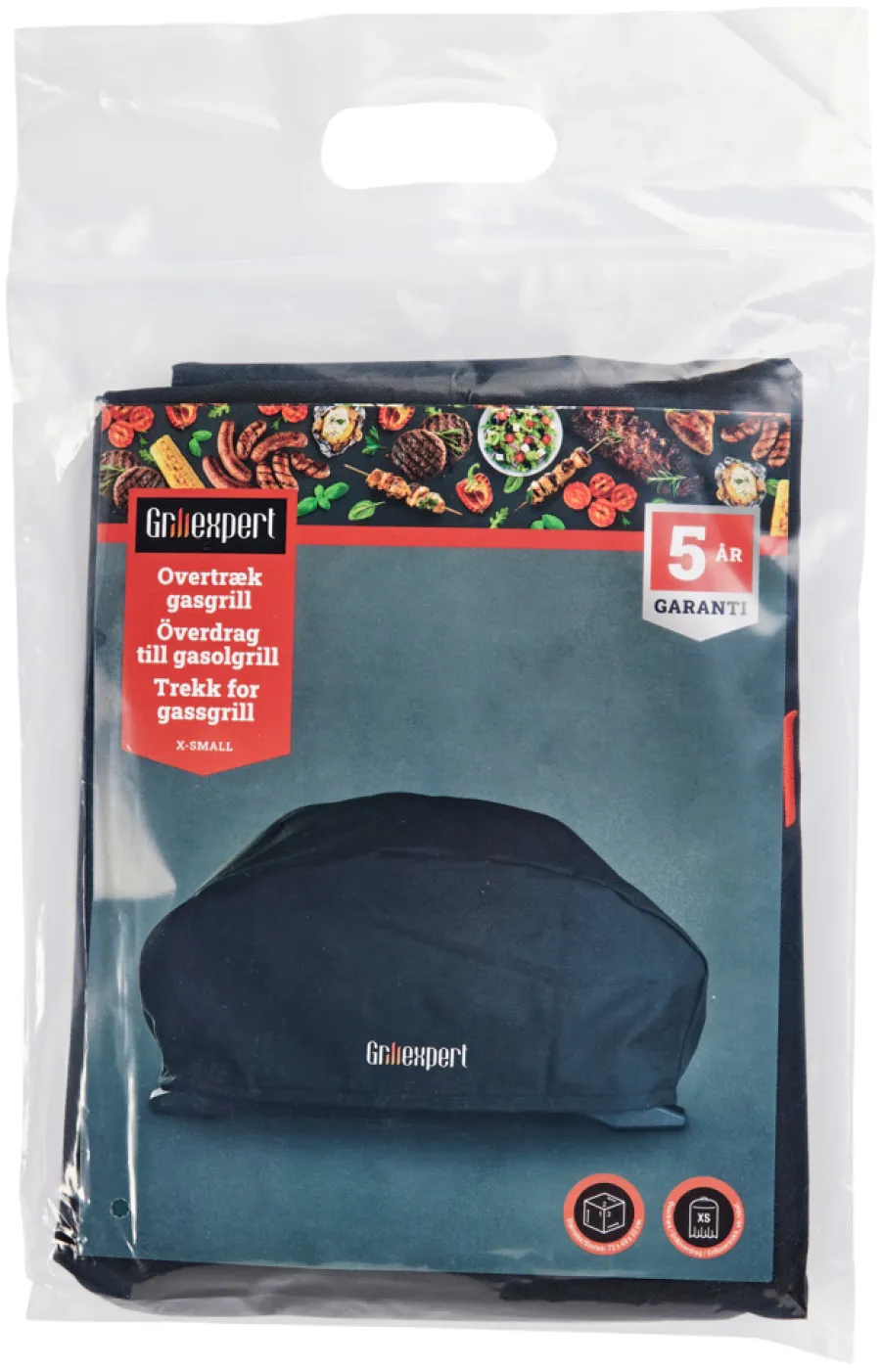Grillexpert® Grilltilbehør|Overtræk til gasgrill str. XS - Sort