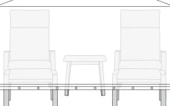 Sunlife® Overtræk Til Parasoller & Havemøbler|Overtræk til havemøbelsæt L170 x B130 x H85 cm -