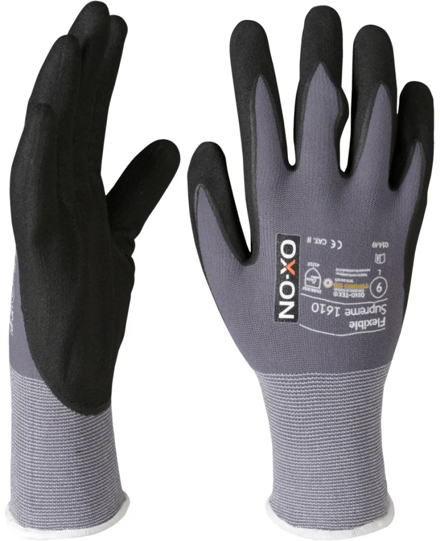 Ox-On Arbejdshandsker|Flexible Supreme 1610 handsker str. 7
