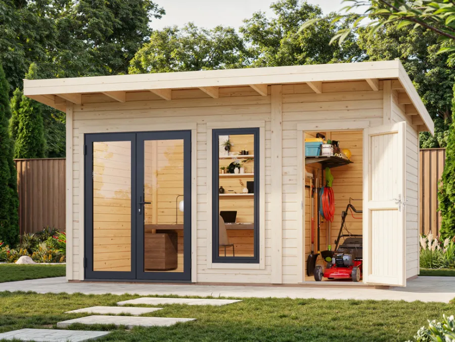 Palmako Bjælkehytter|hytte Aurelia 1 480 x 404 cm
