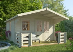 Palmako Bjælkehytter|hytte Kristian 12,6 m² 360 x 360 cm