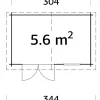 Palmako Redskabsrum|redskabsrum Lotta 320 x 205 cm