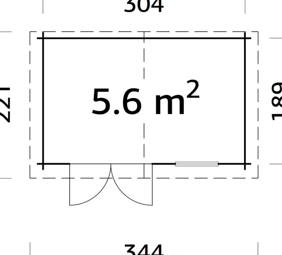 Palmako Redskabsrum|redskabsrum Lotta 320 x 205 cm