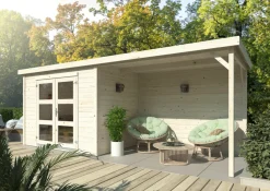 Palmako Redskabsrum|redskabsrum m/pergola Alma 560 x 184 cm