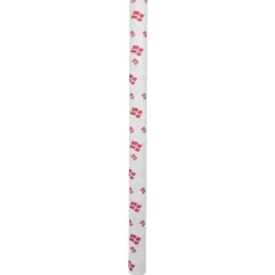 Pynt & Festudstyr|Boligindretning|Papirdug hvid med flag 1,2 x 5 meter Hvid med dannebrogsflag