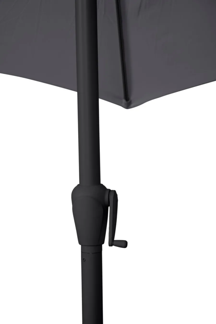 Sunlife® Sæsonafslutning|Parasoller & Markiser|Parasol Arizona grå m/krank og tilt Ø300 cm - Grå dug og sort stang