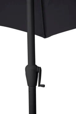 Sunlife® Sæsonafslutning|Parasoller & Markiser|Parasol Arizona sort m/krank & tilt Ø300 cm - Sort dug og sort stang