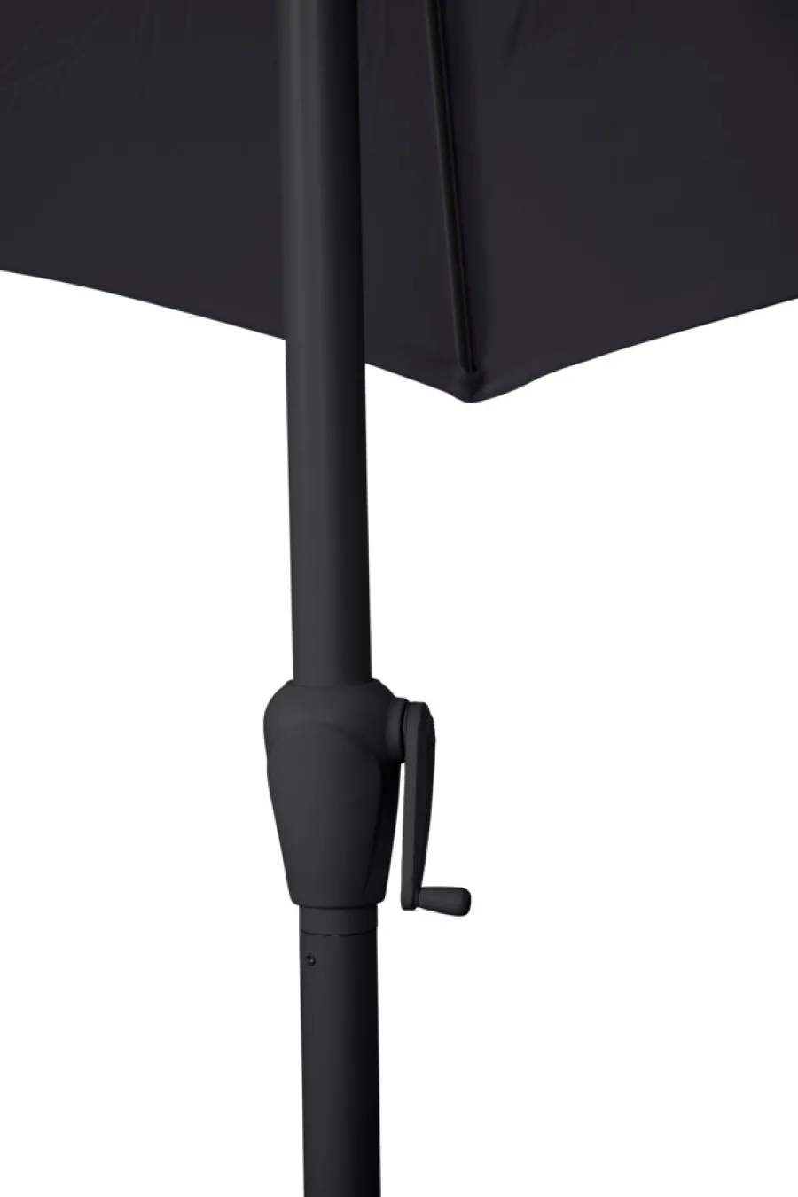 Sunlife® Sæsonafslutning|Parasoller & Markiser|Parasol Arizona sort m/krank & tilt Ø300 cm - Sort dug og sort stang