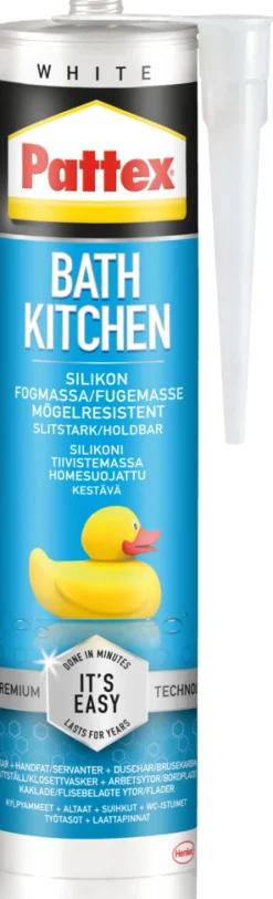 Pattex Silikone|Easy Silicone hvid 300 ml