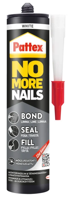 Pattex Montagelim|No More Nails Bond-Seal-Fill 280 ml Hvid