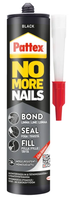 Pattex Montagelim|No More Nails Bond-Seal-Fill 280 ml Sort