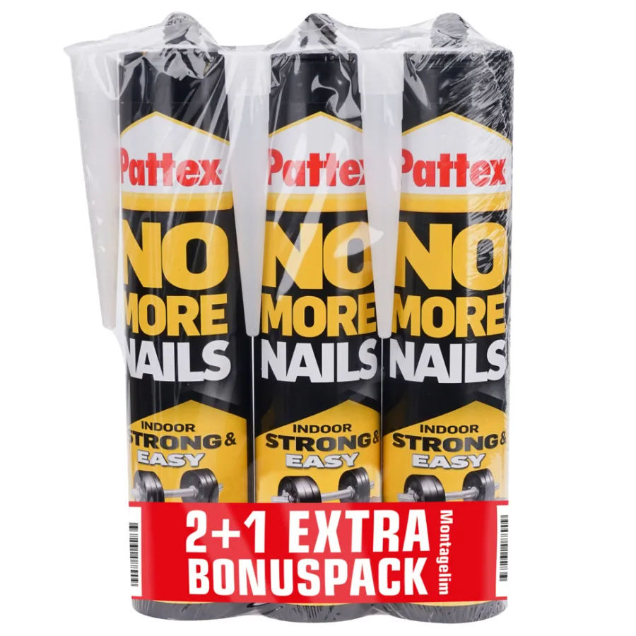 Pattex Montagelim|No More Nails montagelim 3 x 300 ml