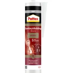 Pattex Silikone|sanitets- og byggesilikone grå