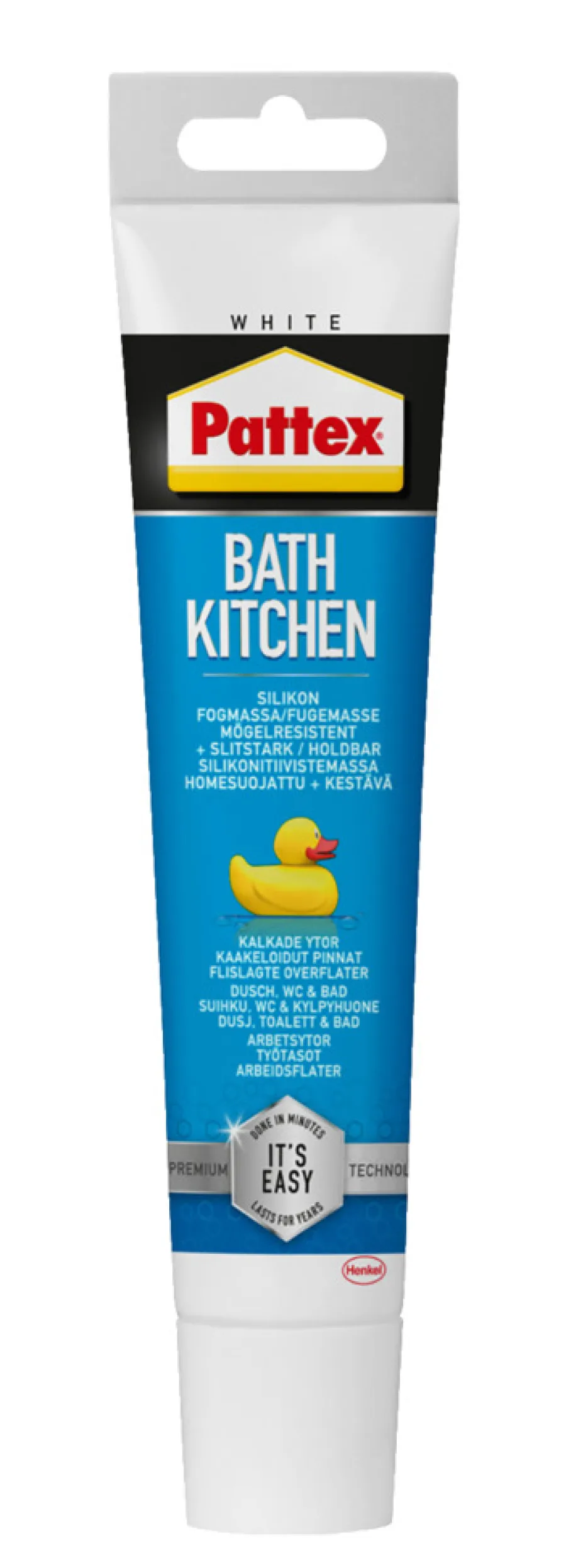Pattex Silikone|Silikonefuge bad & køkken 50 ml Hvid