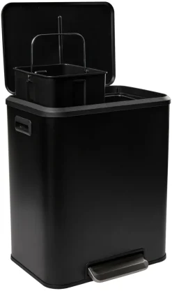 G. Funder Skraldespande|Affaldssortering|Pedalspand m/soft close 2 x 15 liter - Mat sort