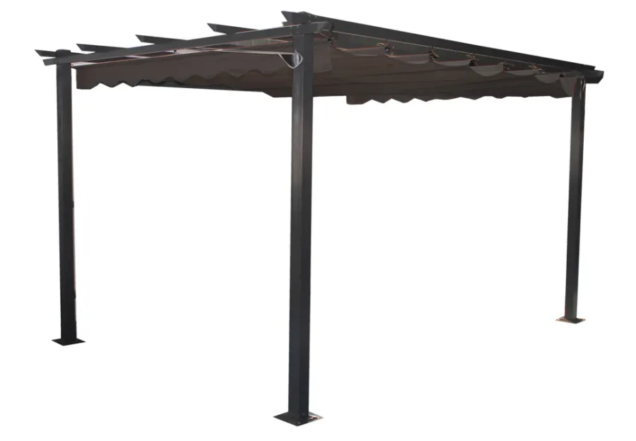 Pavilloner & Partytelte|Pergola antracitgrå 300 x 300 x 220 cm